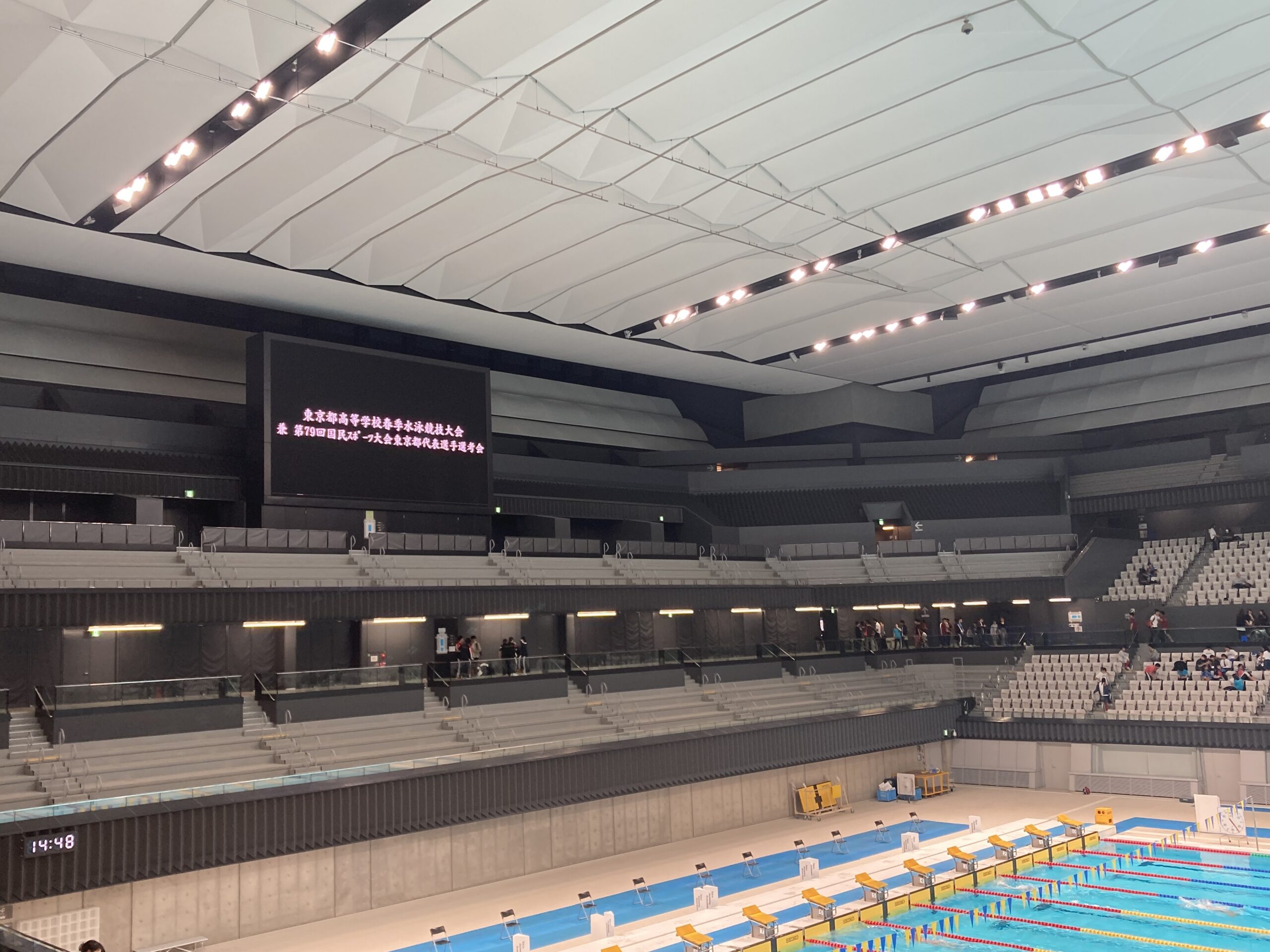 高校水泳部　東京都高等学校春季水泳競技大会出場