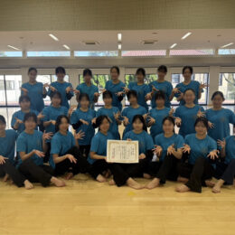 中高ダンス部 11月に行われた全国ダンスコンクール優勝に対して、「文化・スポーツ活動賞」を受賞致しました