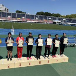 高校陸上競技部 第79回東京都高等学校陸上競技対校選手権大会 女子100mで5位に入賞しました