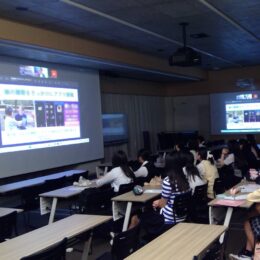 高校ISGで、東京工科大学聴覚障害支援メディア研究室の吉岡先生との連携プログラム「音声情報アクセシビリティ」を行いました